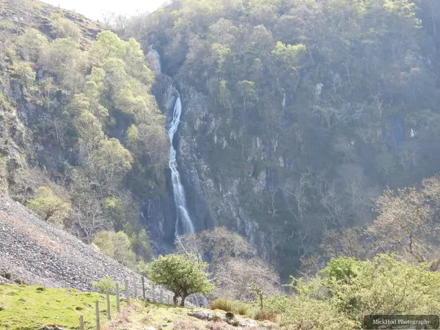 A view from Aber Falls, photographed during the visit, capturing the surrounding scenery and details.