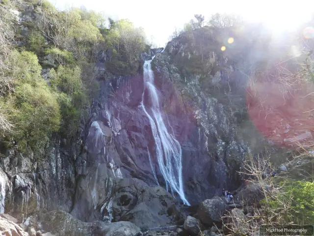 A view from Aber Falls, photographed during the visit, capturing the surrounding scenery and details.