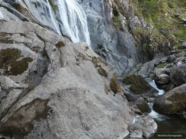 A view from Aber Falls, photographed during the visit, capturing the surrounding scenery and details.