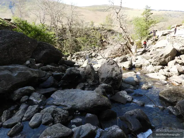 A view from Aber Falls, photographed during the visit, capturing the surrounding scenery and details.