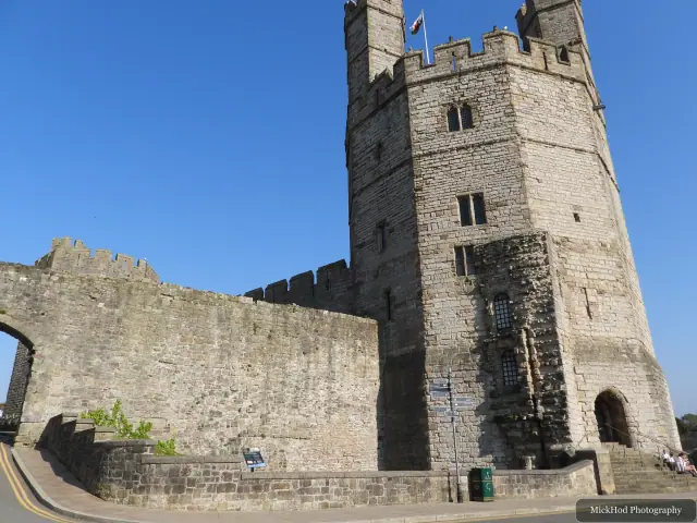 A view from Caernarfon, photographed during the visit, capturing the surrounding scenery and details.