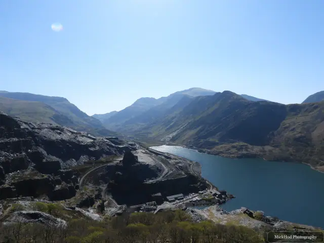 A view from Dinorwic Quarry, photographed during the visit, capturing the surrounding scenery and details.