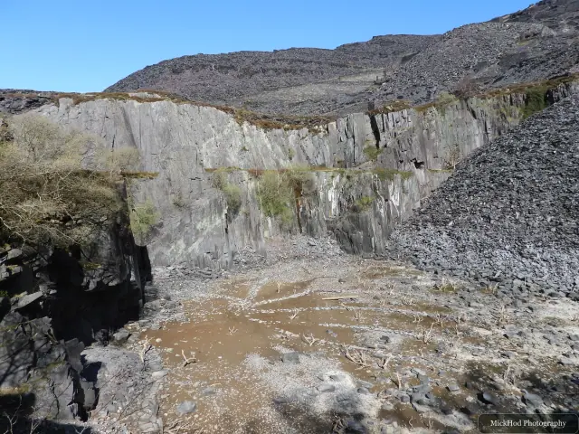 A view from Dinorwic Quarry, photographed during the visit, capturing the surrounding scenery and details.