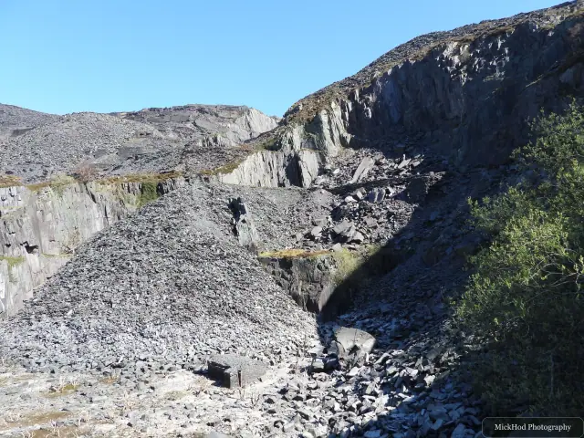 A view from Dinorwic Quarry, photographed during the visit, capturing the surrounding scenery and details.