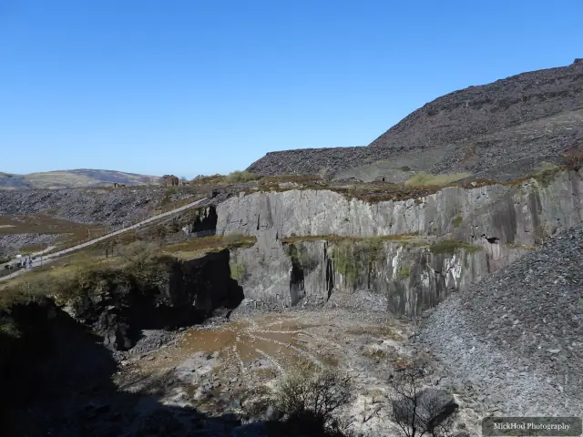 A view from Dinorwic Quarry, photographed during the visit, capturing the surrounding scenery and details.