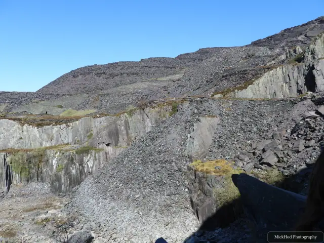 A view from Dinorwic Quarry, photographed during the visit, capturing the surrounding scenery and details.