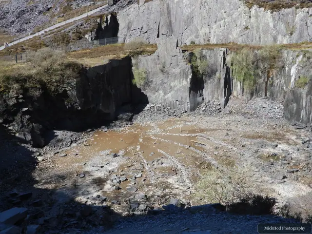 A view from Dinorwic Quarry, photographed during the visit, capturing the surrounding scenery and details.
