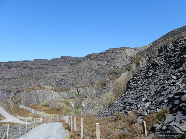 A view from Dinorwic Quarry, photographed during the visit, capturing the surrounding scenery and details.