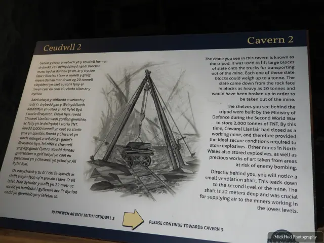 A view from Llanfair Slate Caverns, photographed during the visit, capturing the surrounding scenery and details.