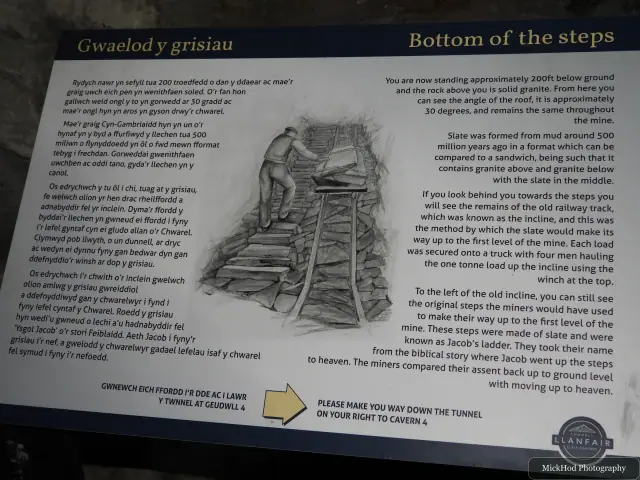 A view from Llanfair Slate Caverns, photographed during the visit, capturing the surrounding scenery and details.