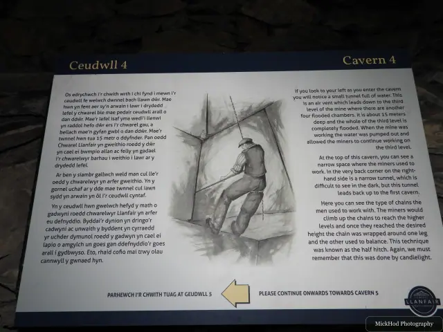 A view from Llanfair Slate Caverns, photographed during the visit, capturing the surrounding scenery and details.