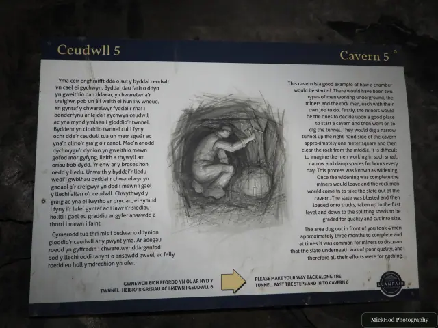 A view from Llanfair Slate Caverns, photographed during the visit, capturing the surrounding scenery and details.