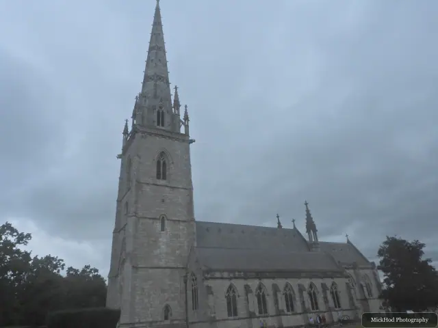 A view at St. Margaret's Church (Eglwys St Margaret), photographed during the visit.