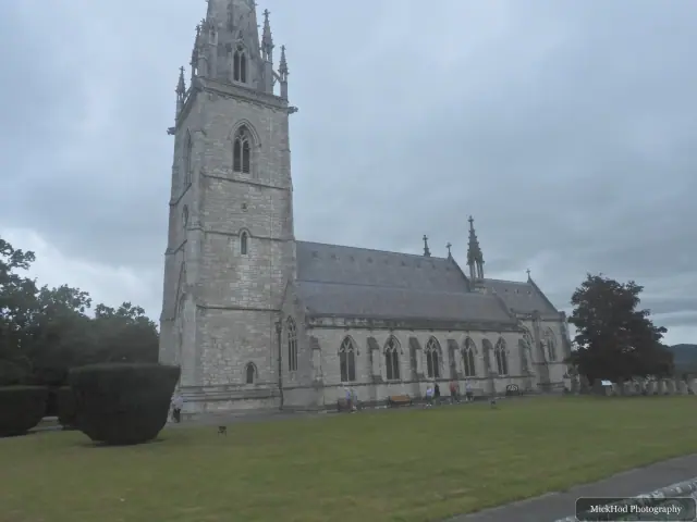 A view at St. Margaret's Church (Eglwys St Margaret), photographed during the visit.