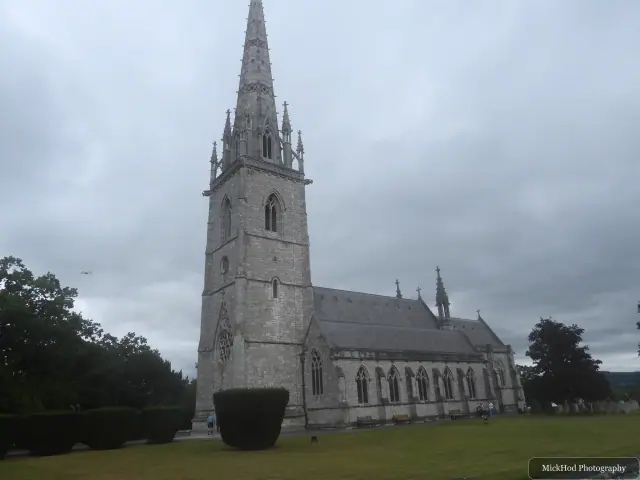 A view at St. Margaret's Church (Eglwys St Margaret), photographed during the visit.
