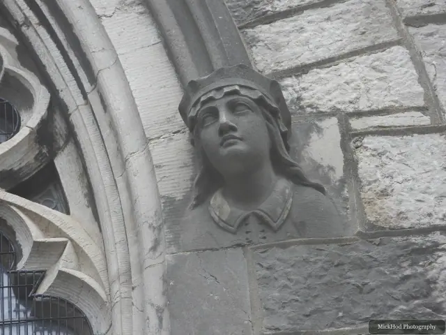A view at St. Margaret's Church (Eglwys St Margaret), photographed during the visit.