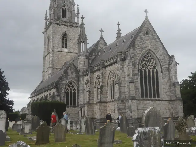 A view at St. Margaret's Church (Eglwys St Margaret), photographed during the visit.