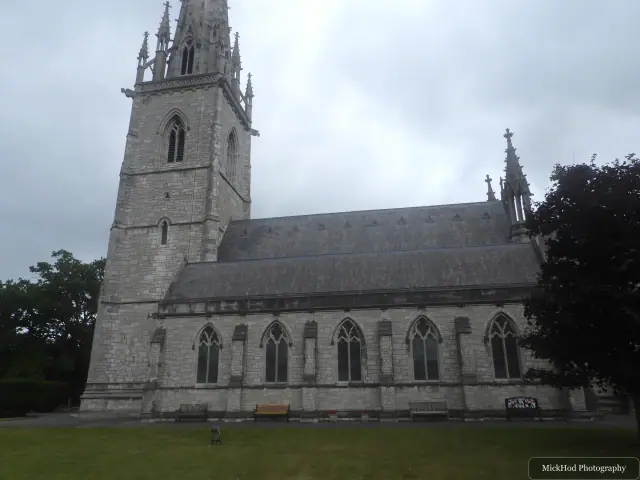 A view at St. Margaret's Church (Eglwys St Margaret), photographed during the visit.